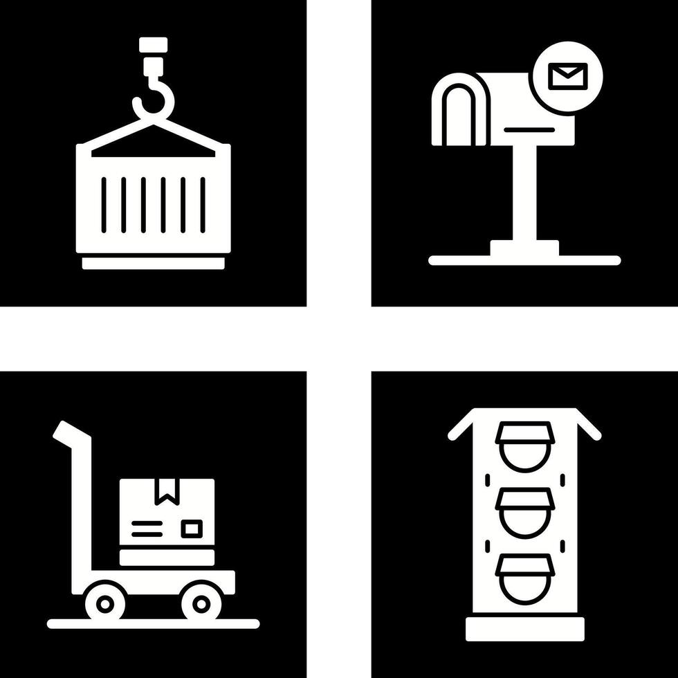 crane and mail box Icon vector