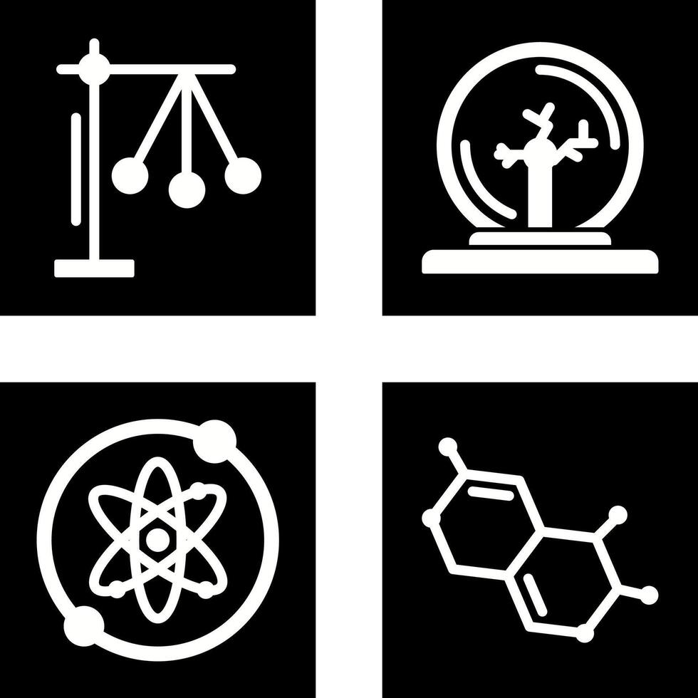 Pendulum and Plasma Ball Icon vector