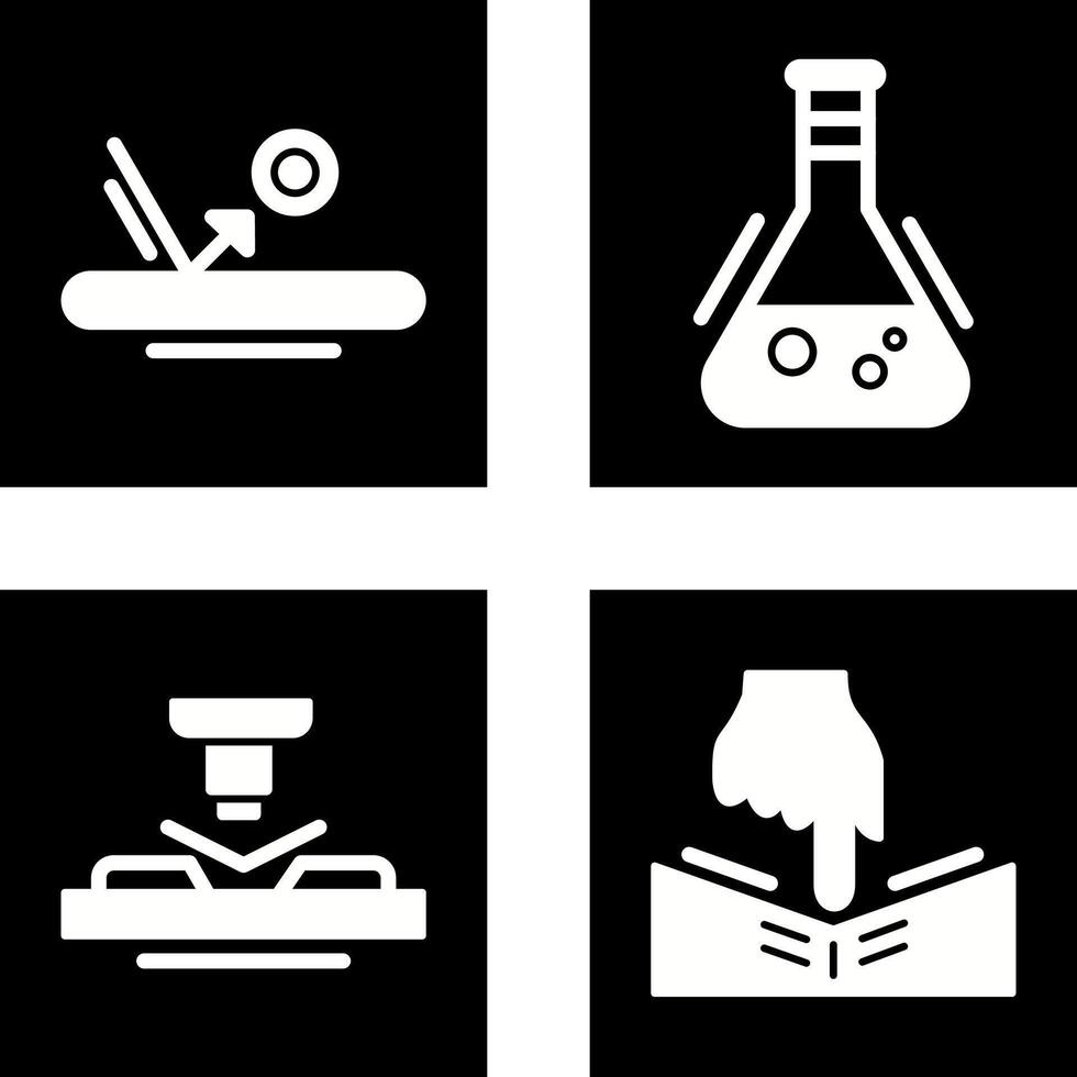Bounce and Flask Icon vector