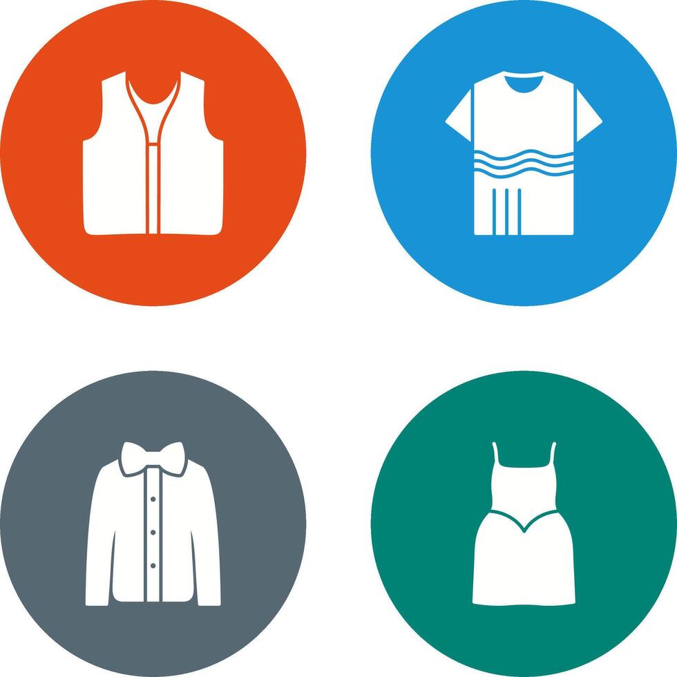 Swimming Vest and Accessory Icon vector