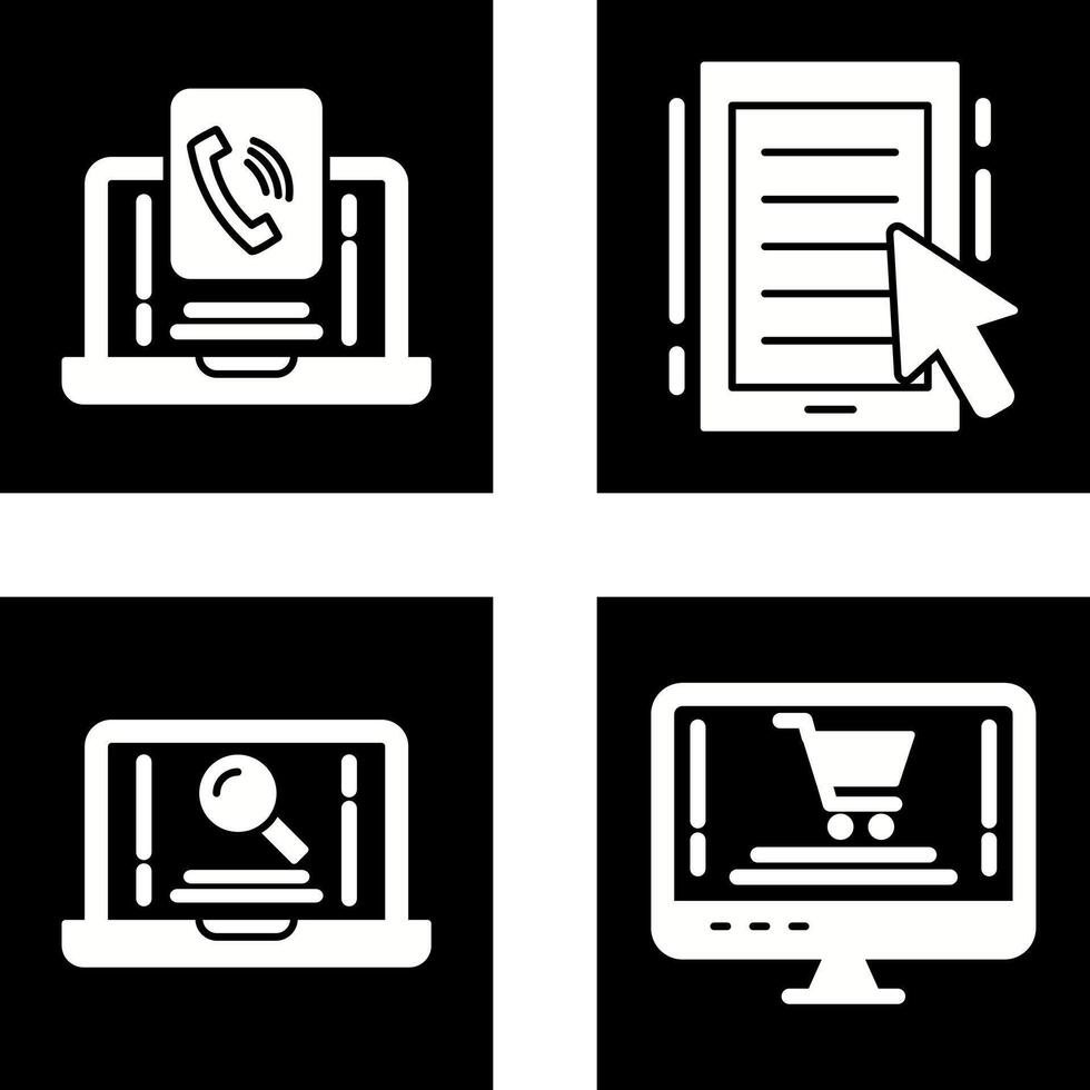 Contact and Ebook Icon vector