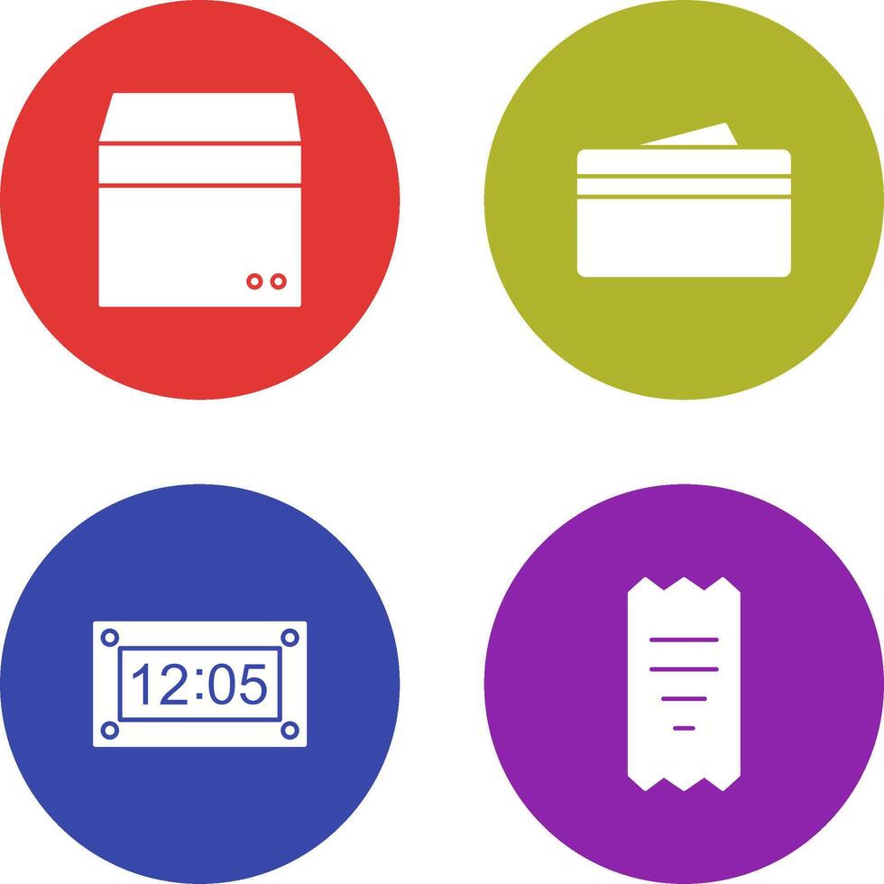box and wallet Icon vector