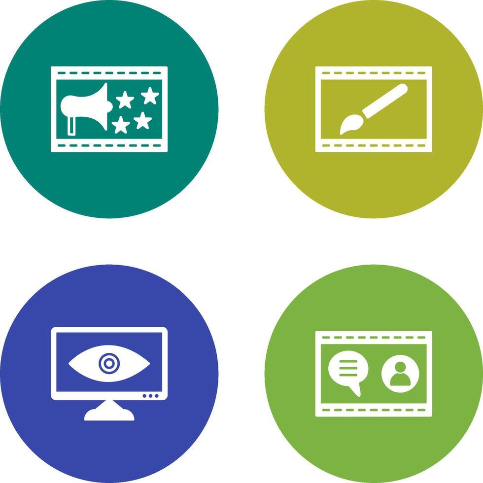 Website Promotion and Website Design Icon vector