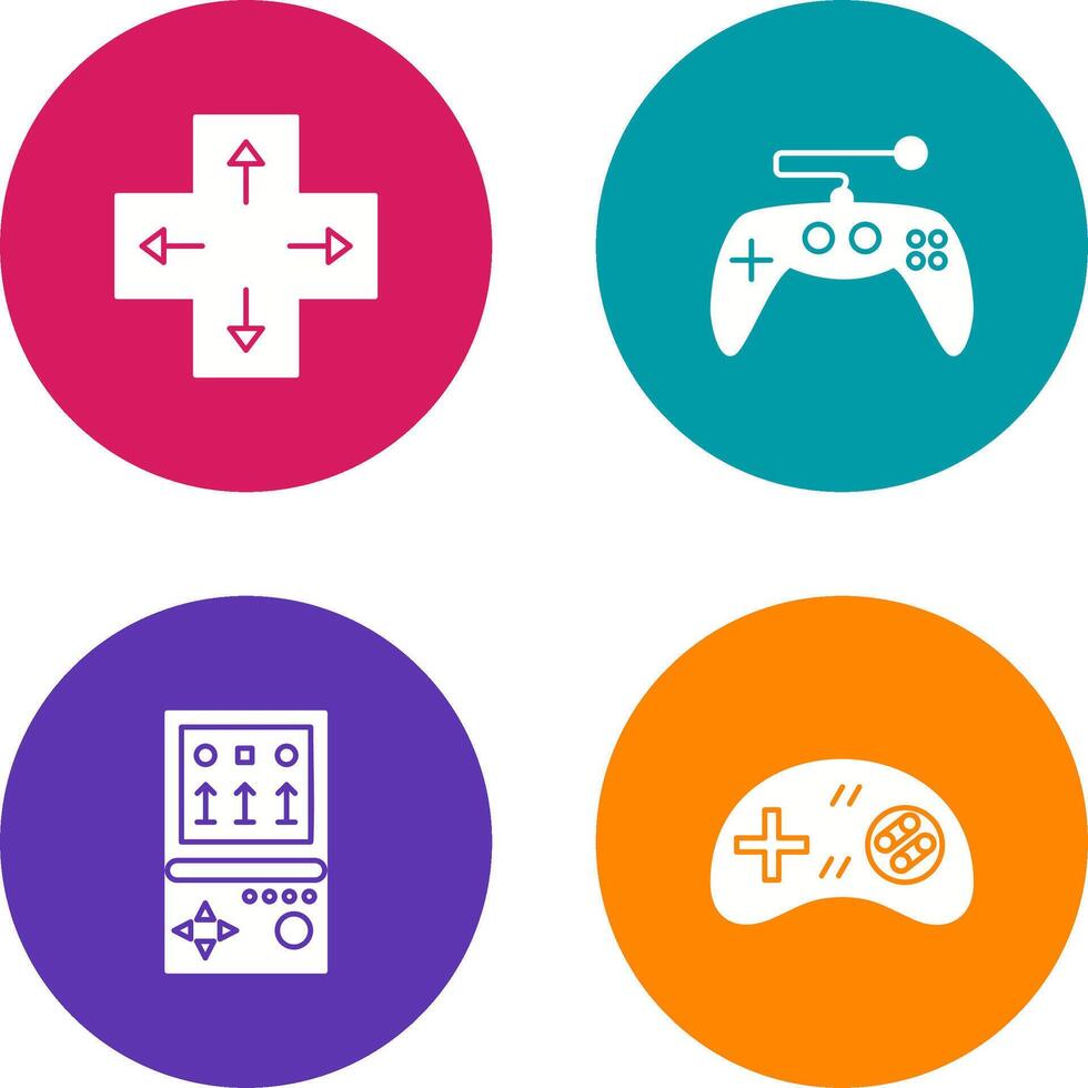 Direction Key and Gaming Control Icon vector