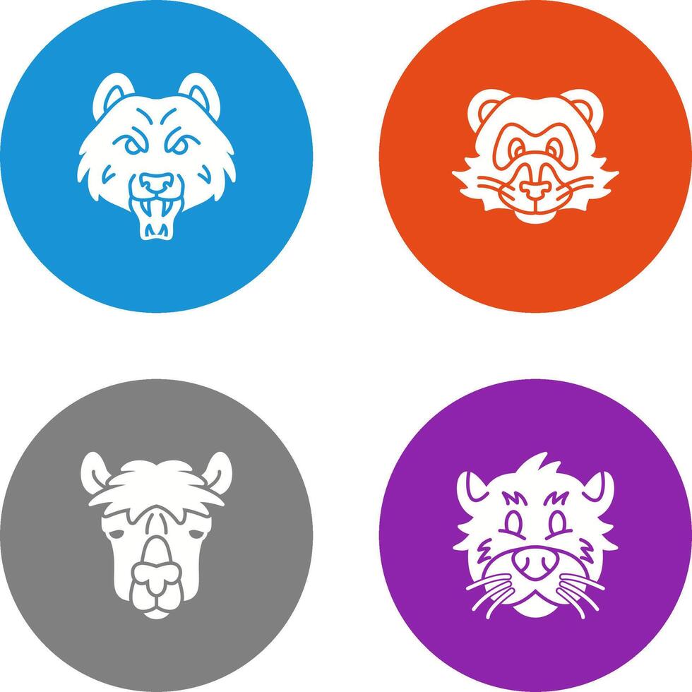 Bear and Ferret Icon vector