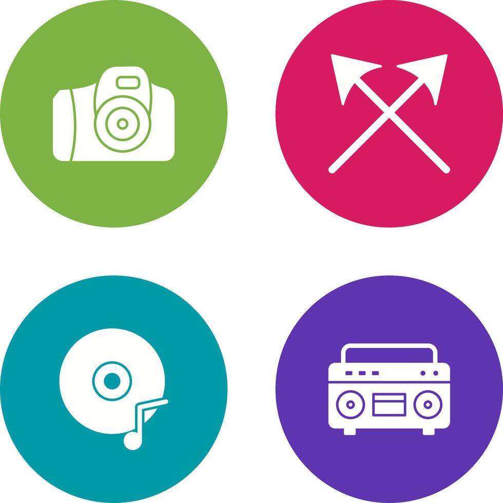Camera and Arrows Icon vector