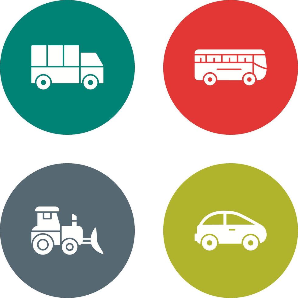 Truck and Bus Icon vector