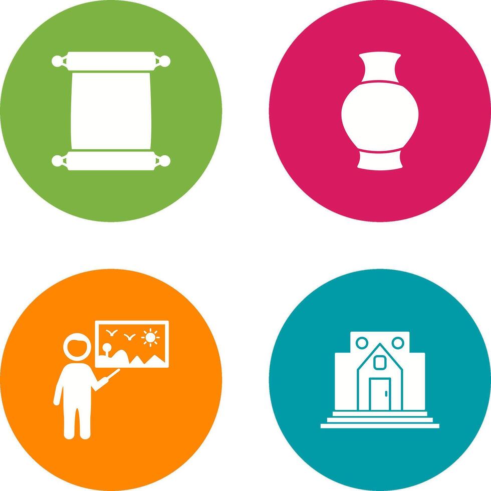 Scroll of Paper and Antique Icon vector