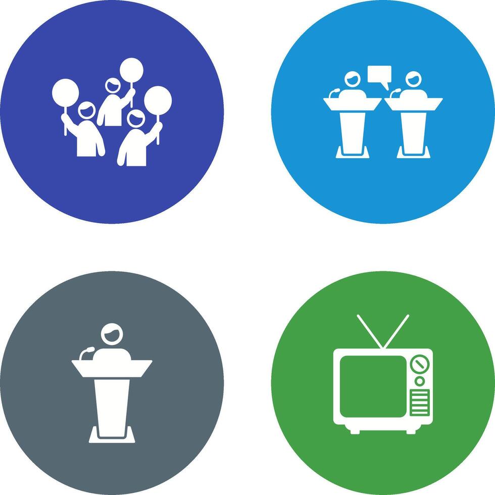 Protest and Debate Icon vector