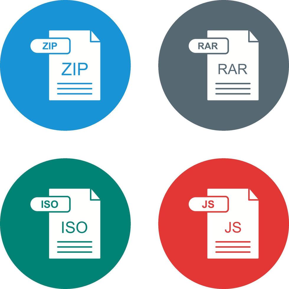ZIP and RAR Icon vector
