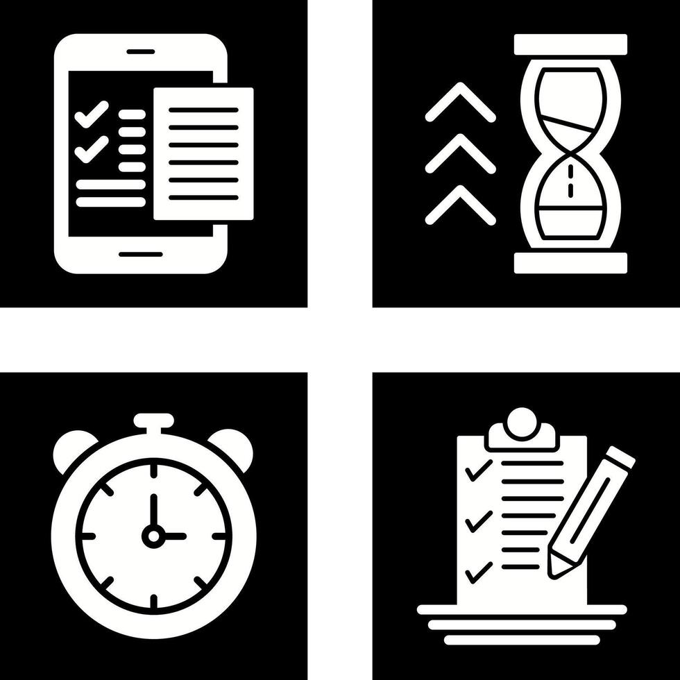 Check List and Quick Response Icon vector