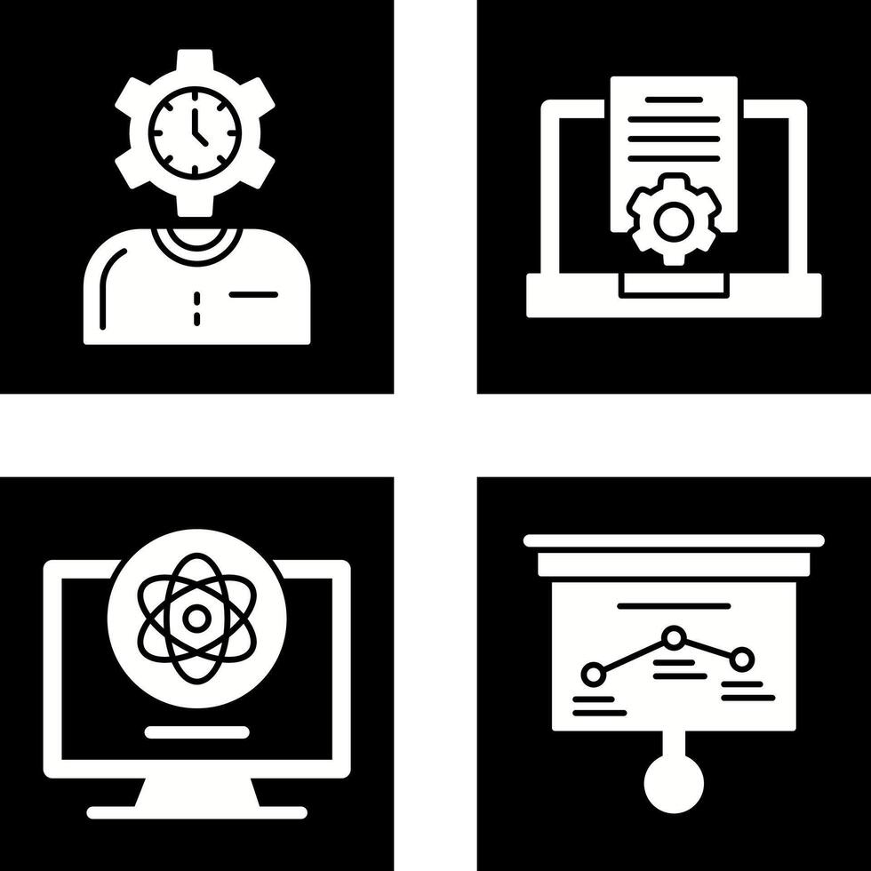 Time and Research Icon vector