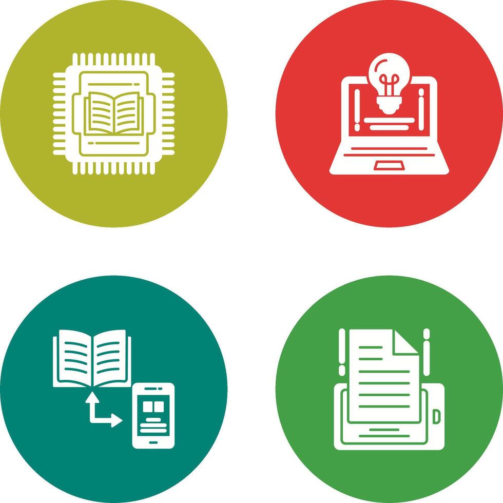 Cpu and Lamp Icon vector