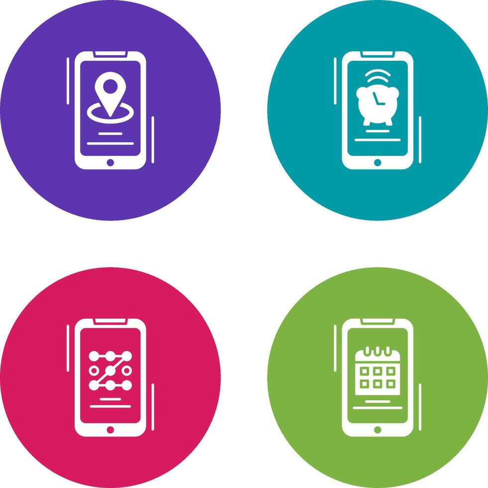 Map and Alarm Icon vector
