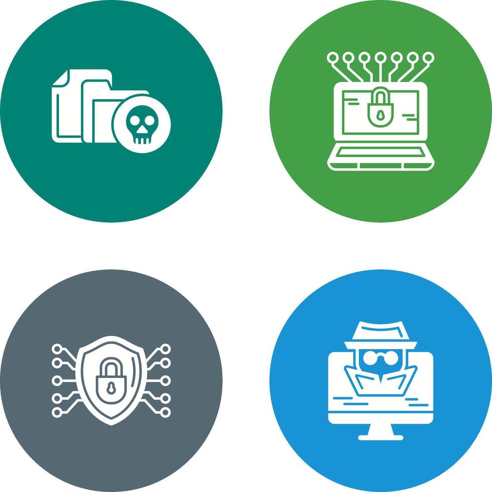 Infected File and Money Hacking Icon vector