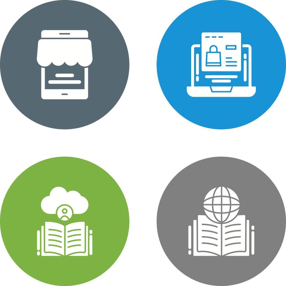 Online Store and Online Shopping Icon vector