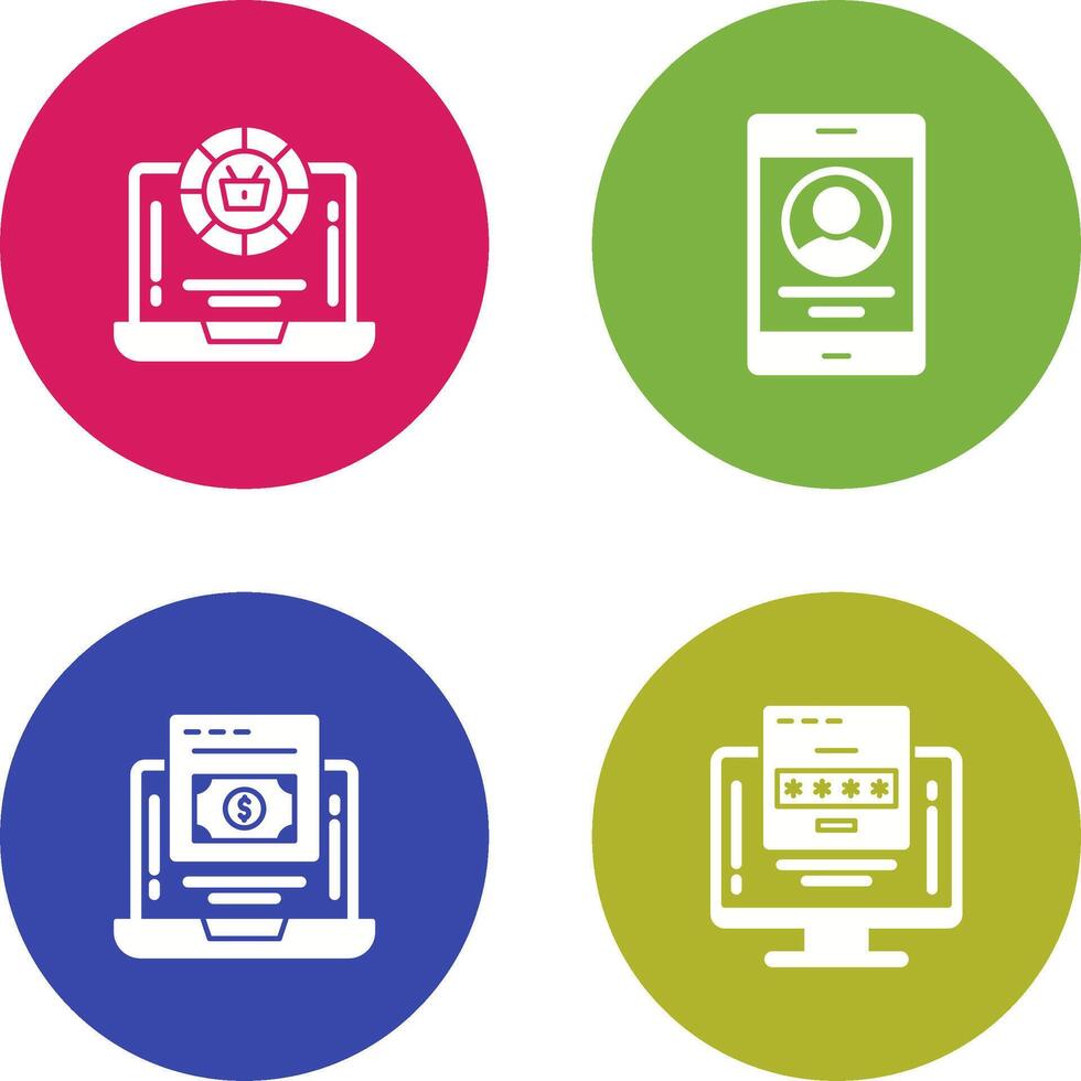 Token and Profit Icon vector
