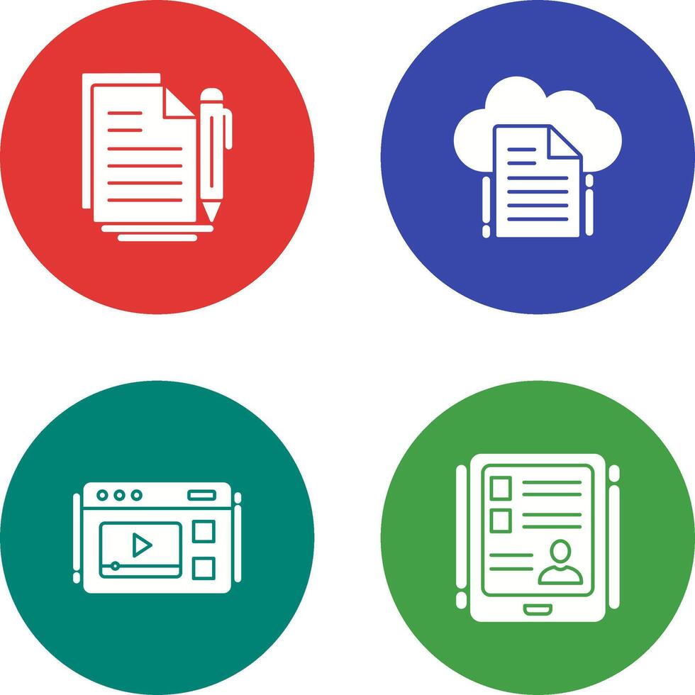 Document and File Icon vector