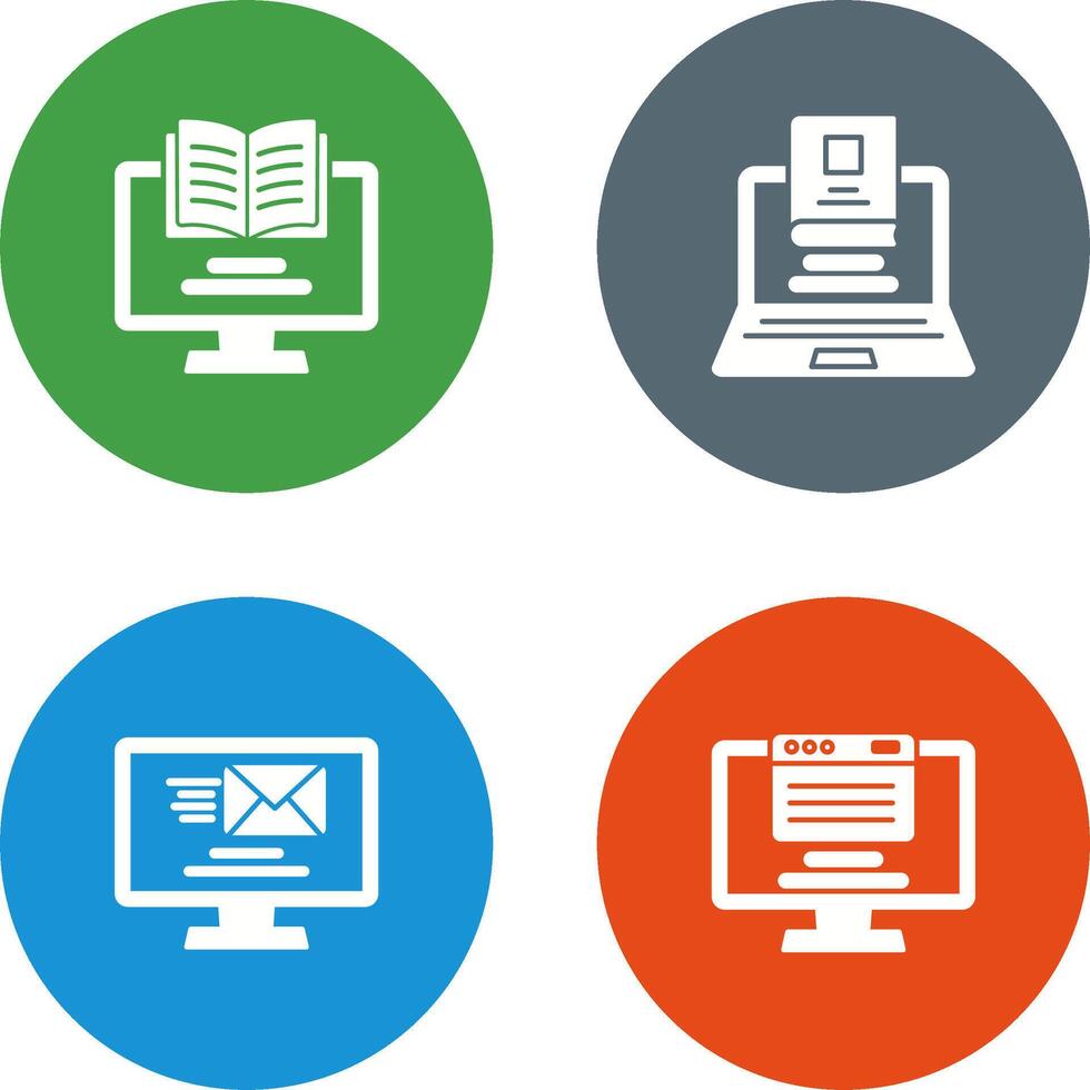 Monitor and Laptop Icon vector