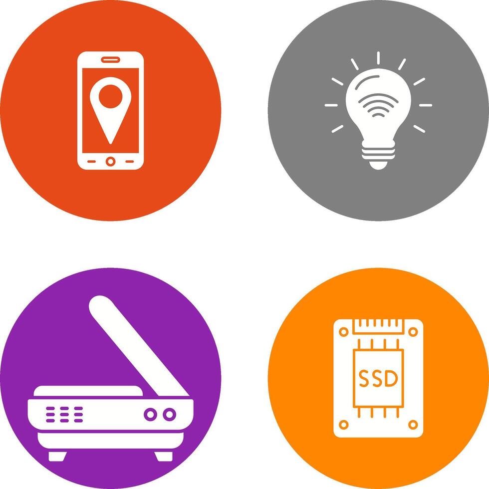 Gps and Smart Energy Icon vector
