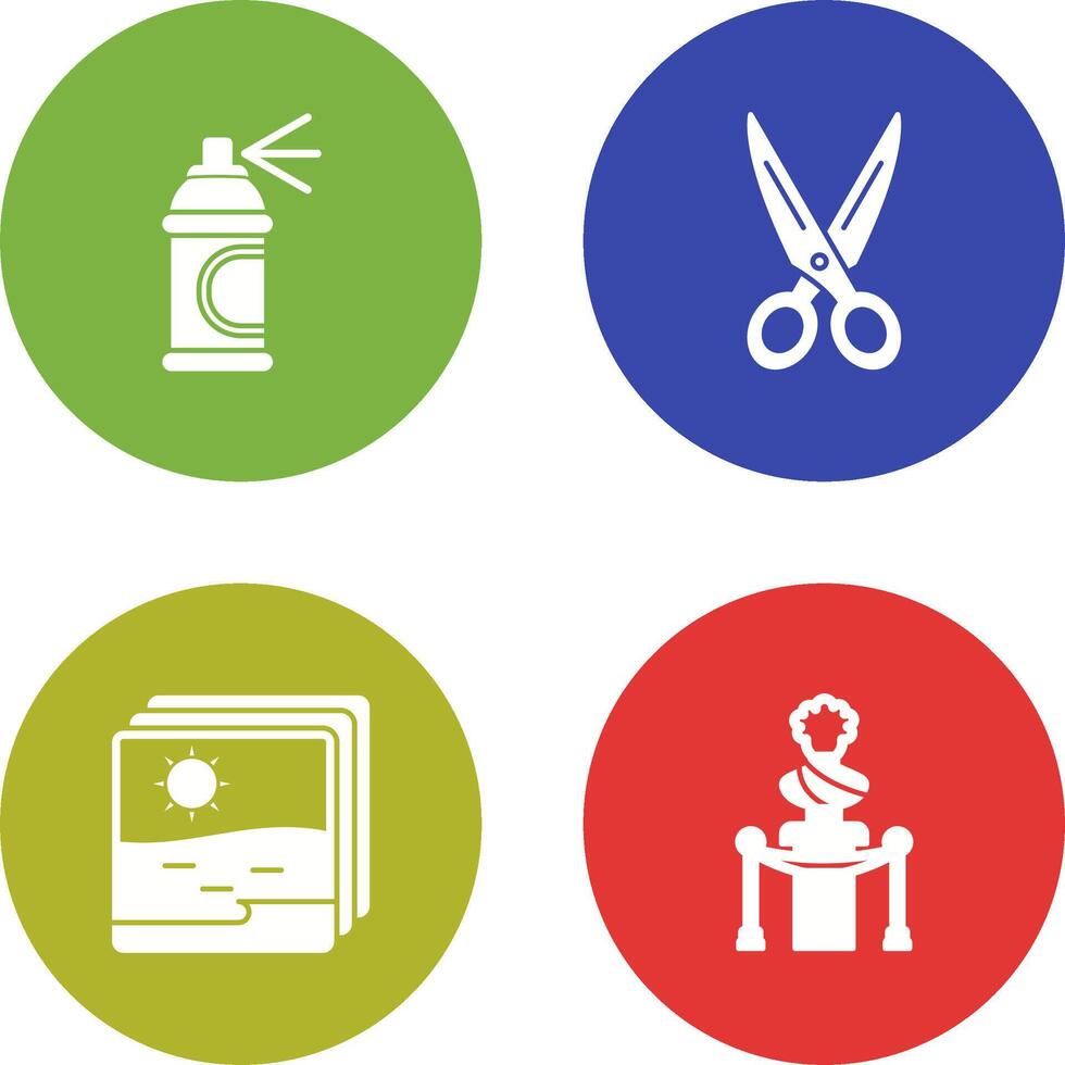 Spray and Scissors Icon vector