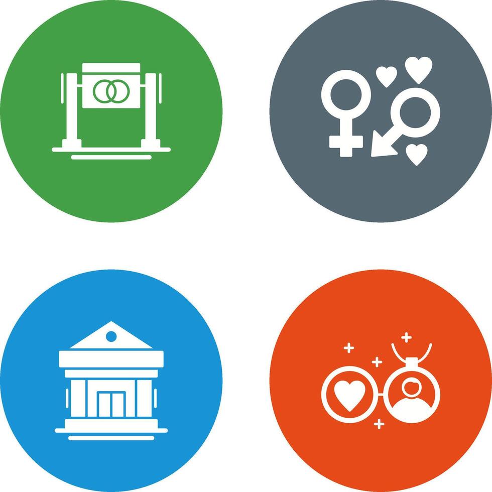 Wedding and Genders Icon vector