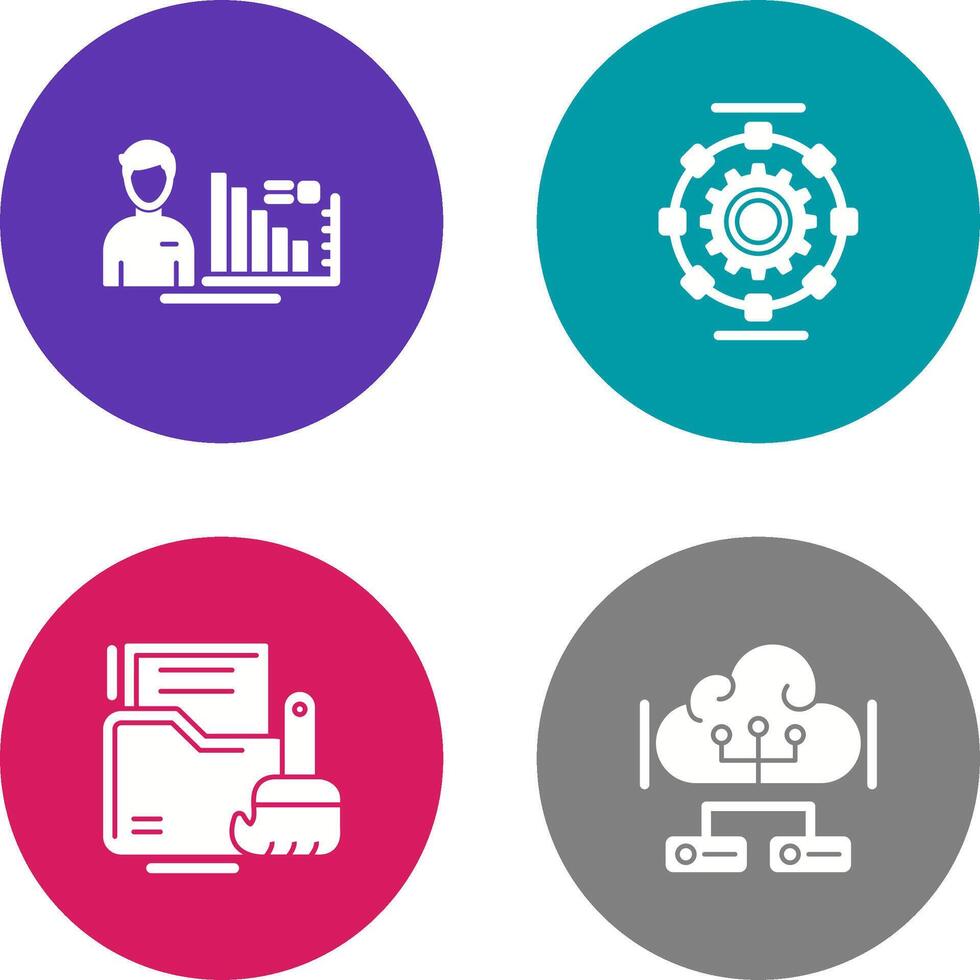 Consulting and Automated Icon vector