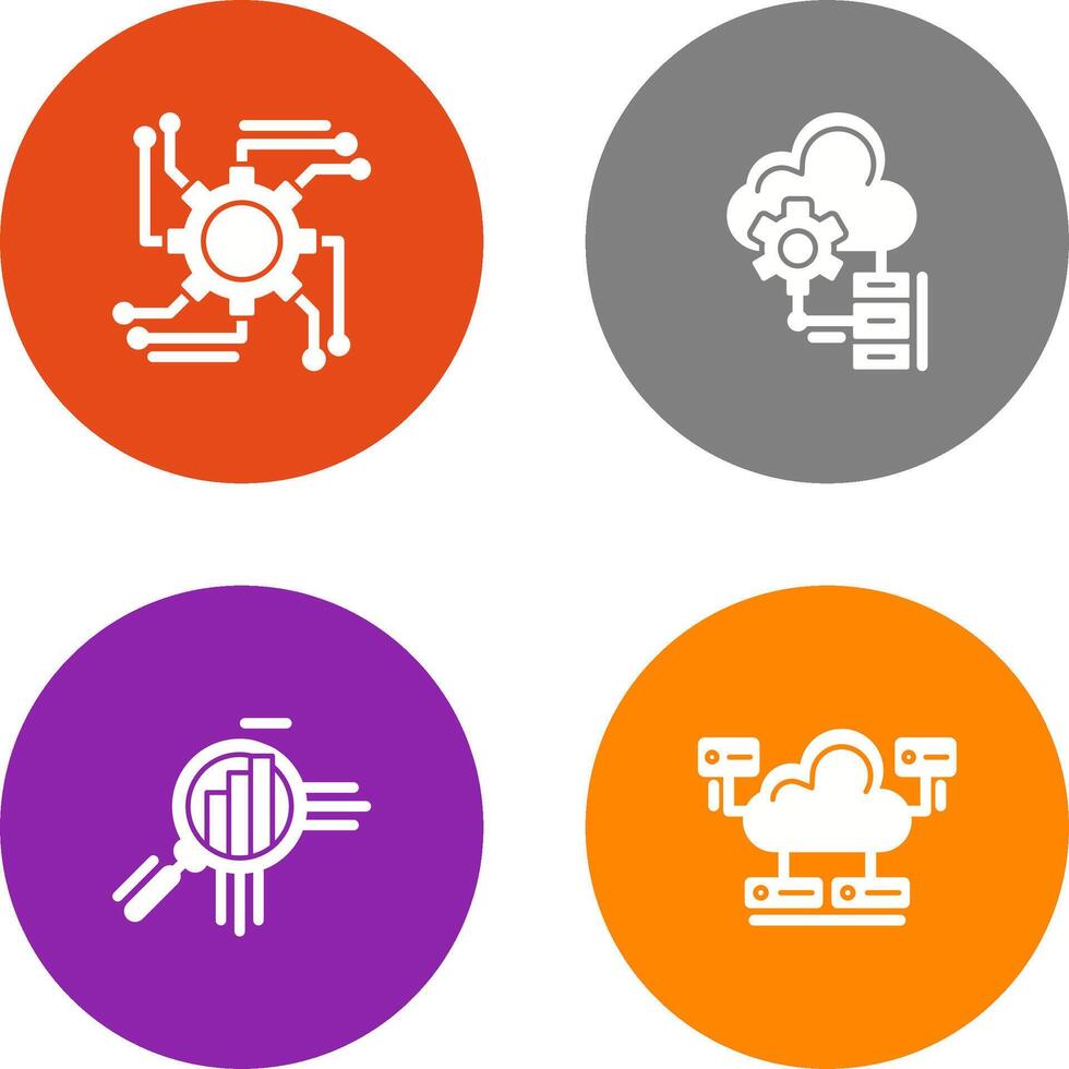 Automation and Big Data Icon vector