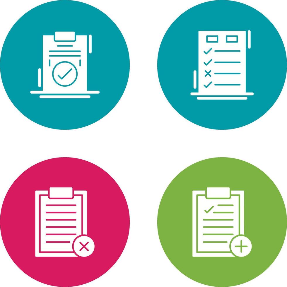 Today to Done Check List and Checkmark Icon vector