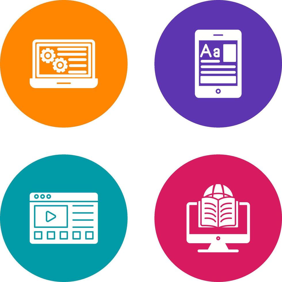 Workshop and Education App Icon vector