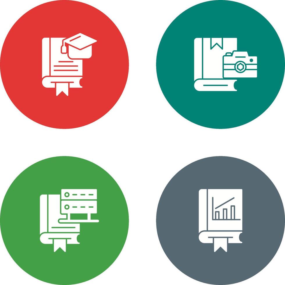 Graduation and Photography Icon vector