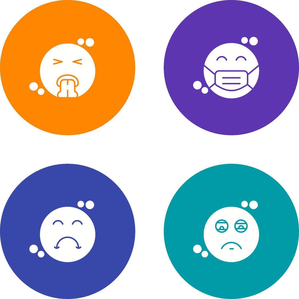 Vomit and Mask Icon vector