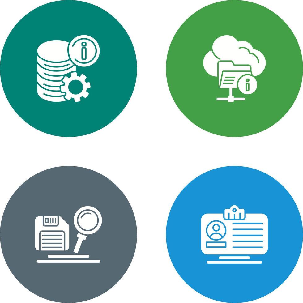 data and folder Icon vector