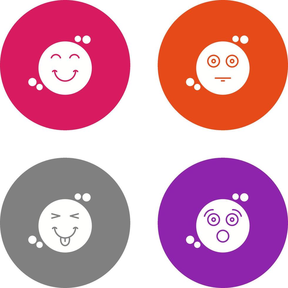 Smile and Neutral Icon vector