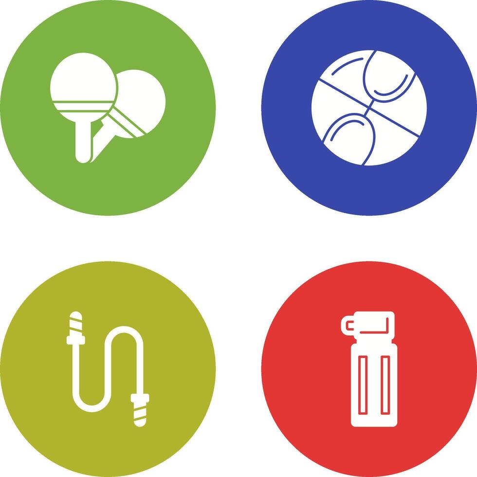 Ping Pong and Basketball Icon vector