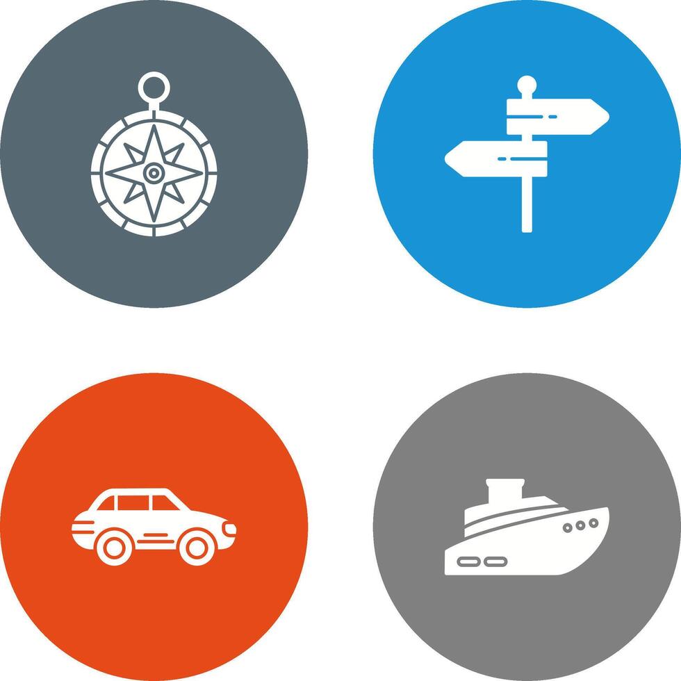 Compass and Direction Icon vector