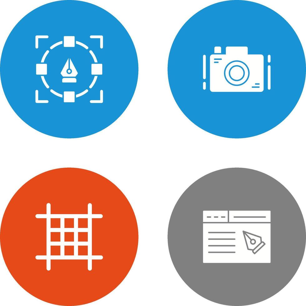 Camera and Icon vector