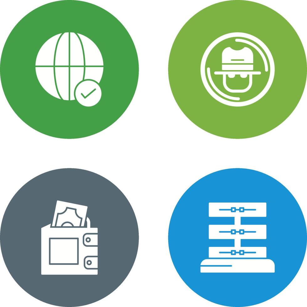 Internet and Spy Icon vector