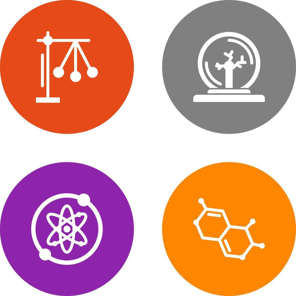 Pendulum and Plasma Ball Icon vector