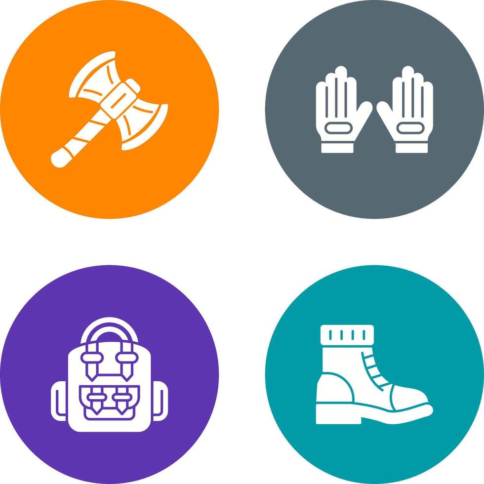 Axe and Glove Icon vector