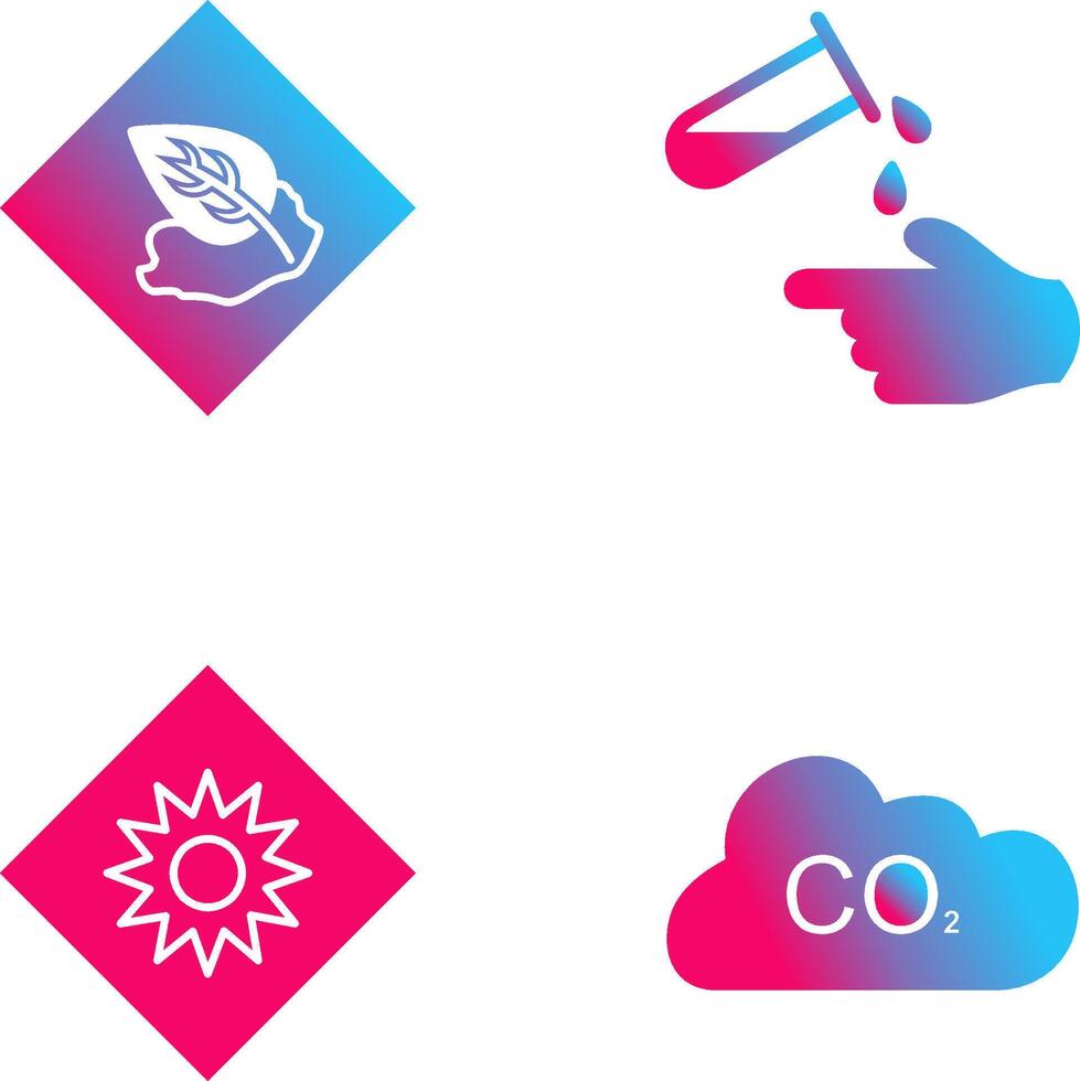 Environment hazard and Corrosive hazard Icon vector