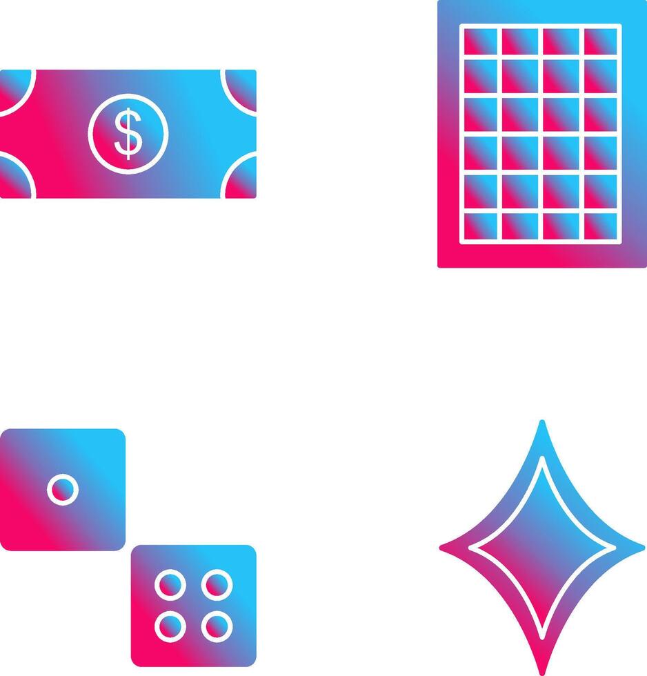dollar bill and table of rates Icon vector