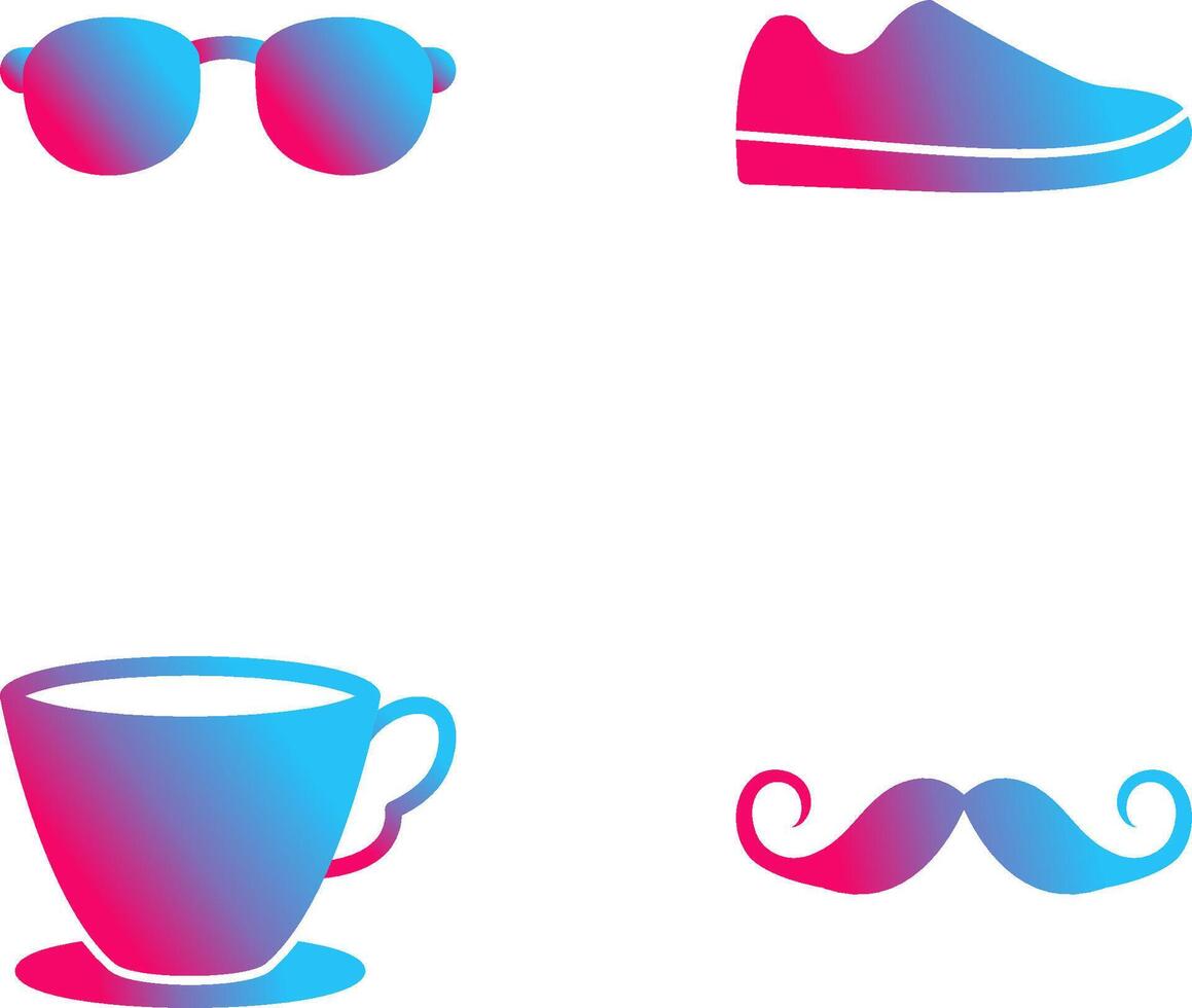 Sunglasses and Shoe Icon vector