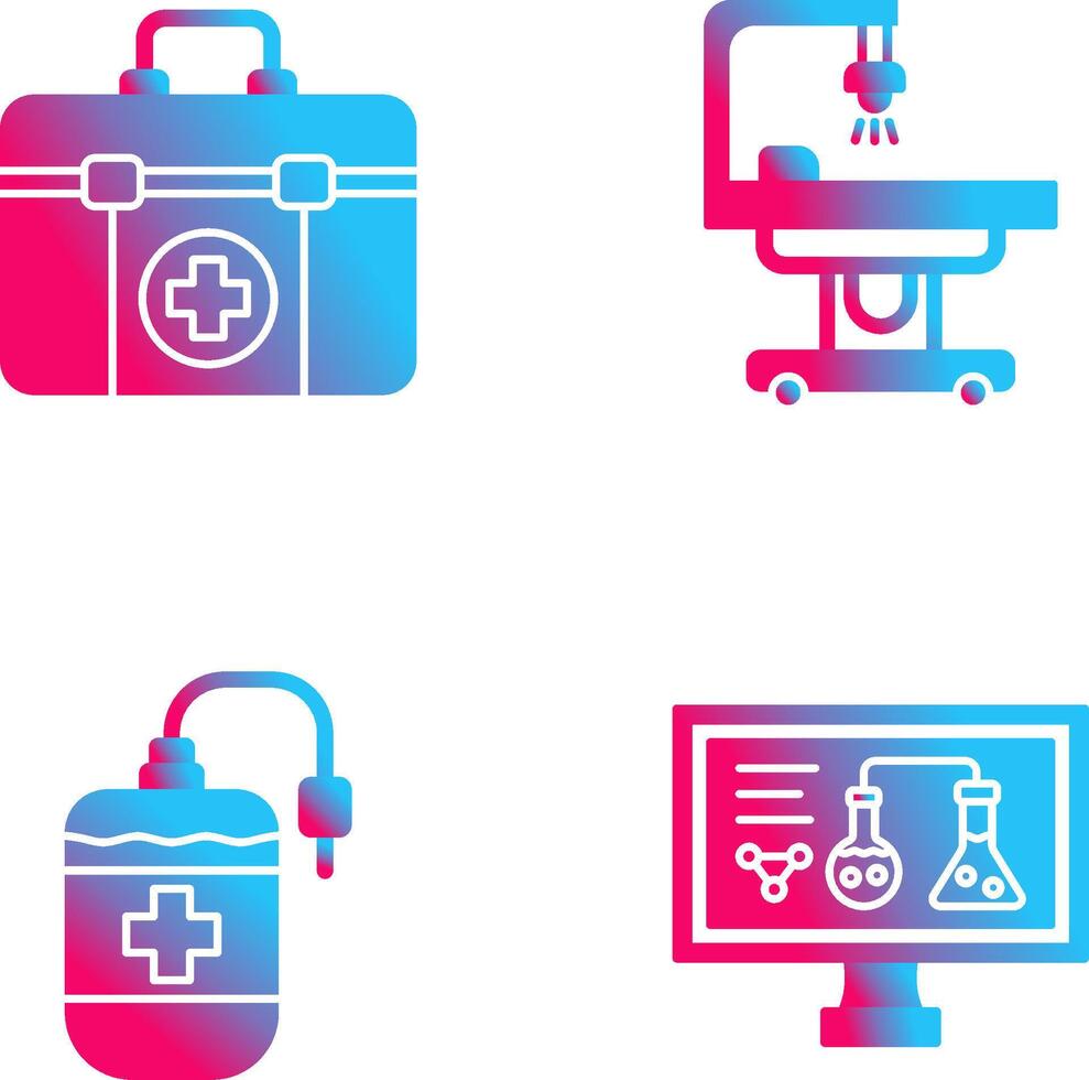 First Aid Kit and operating Room Icon vector