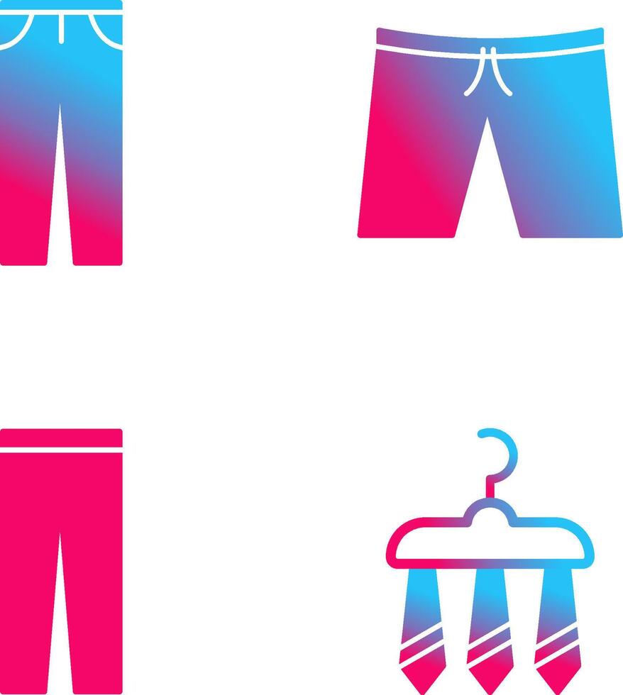 Pants and Shorts Icon vector