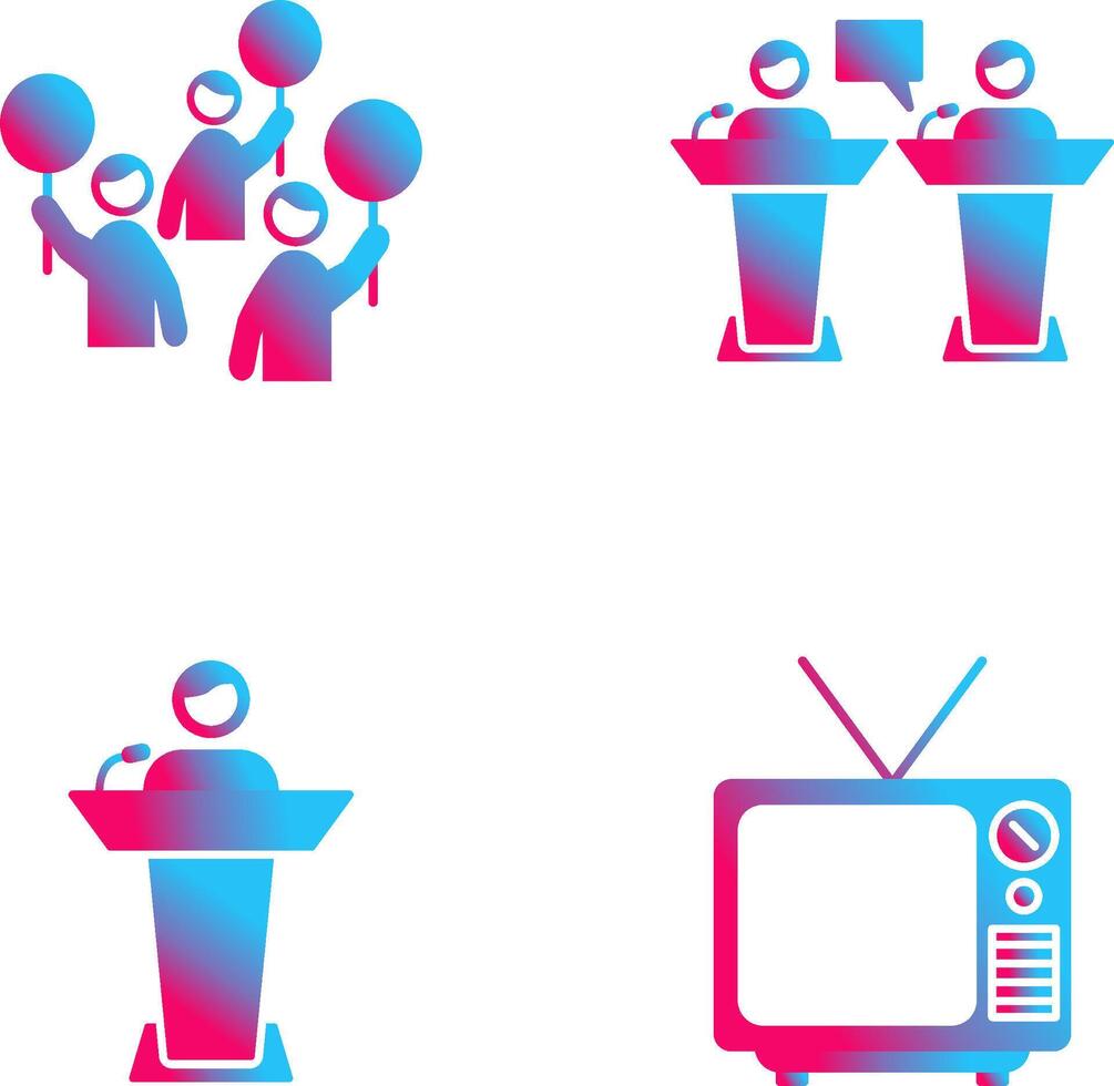 Protest and Debate Icon vector