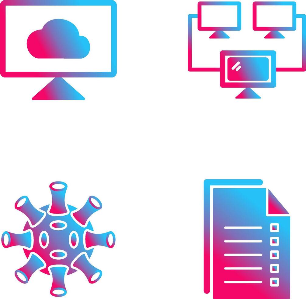 Cloud Systems and Connected Icon vector