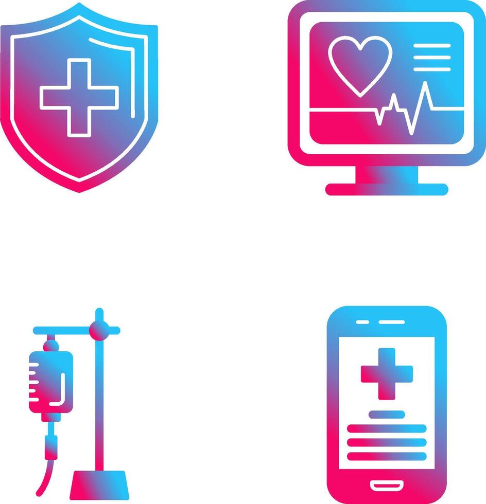 Protection and Plus Icon vector