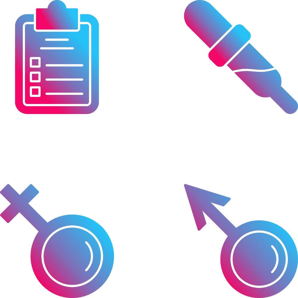 Diagnosis and Dropper Icon vector