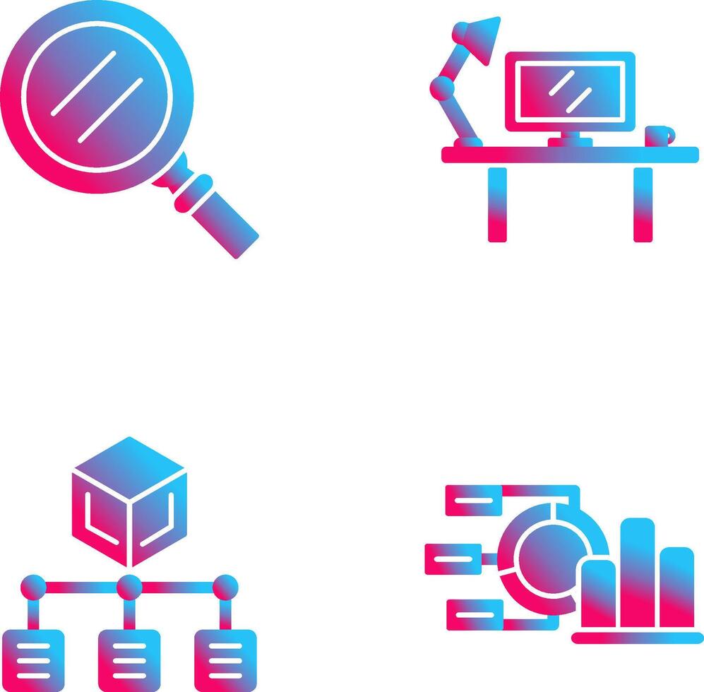 Search and Workspace Icon vector